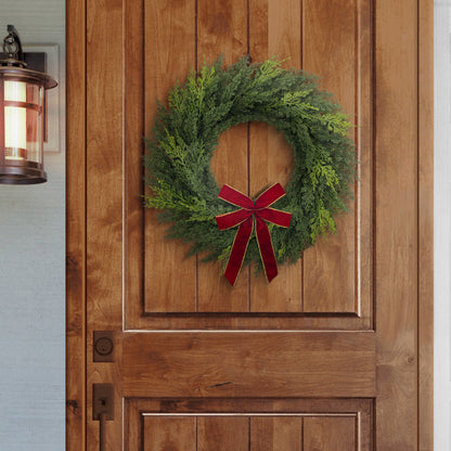22" Cypress Wreath Wreath, 102 Branch Tips