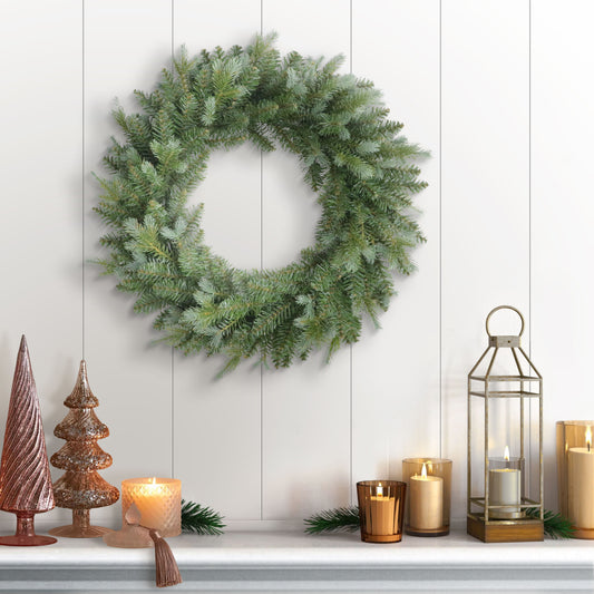 24" Linden Fir Wreath, 250 Branch Tips