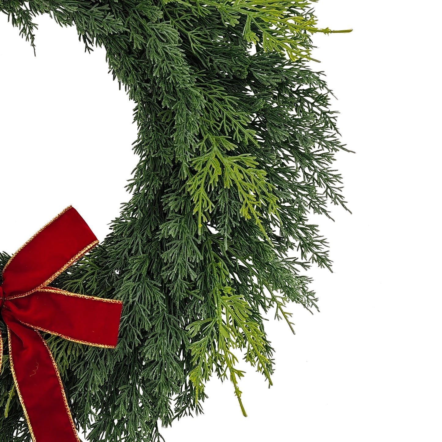 22" Cypress Wreath Wreath, 102 Branch Tips