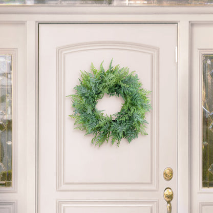 26" Artificial Fern Spring Wreath