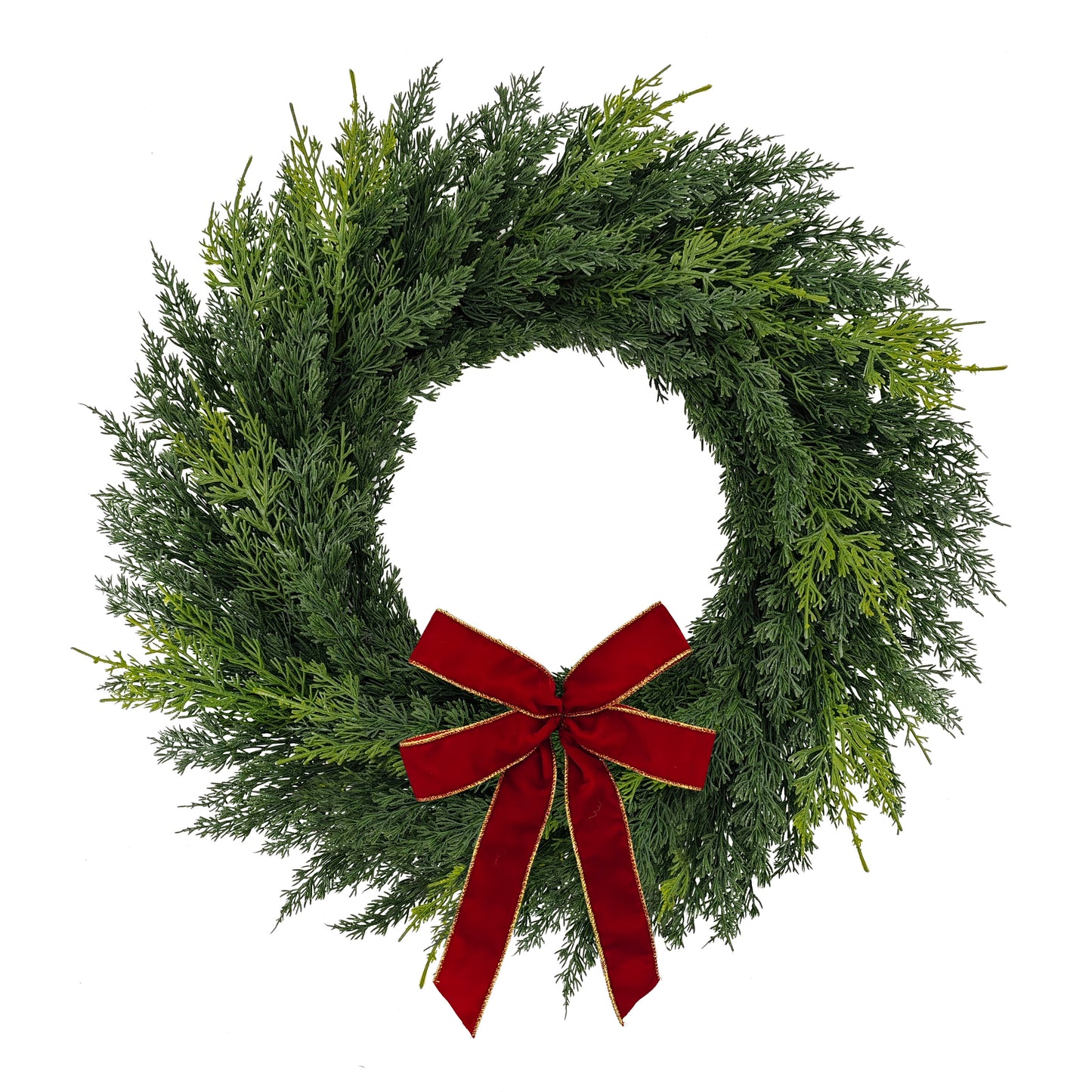 22" Cypress Wreath Wreath, 102 Branch Tips