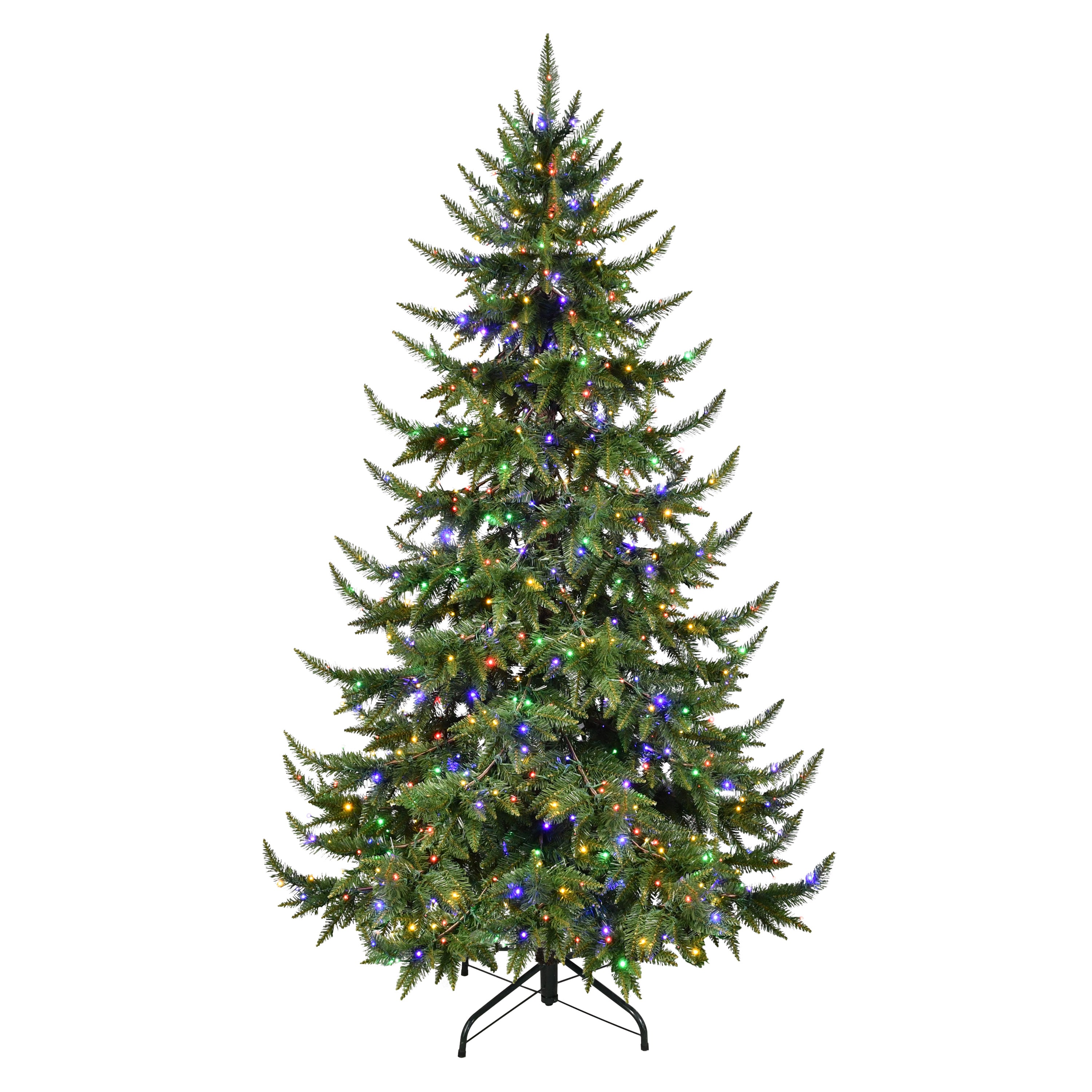 7.5 ft Pre-Lit Classic Spruce Tree | Puleo Christmas Trees – puleointl