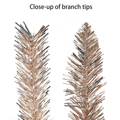 9ft x 10" Rose Gold Round Velley Pine Ganland, 220 Branch Tips