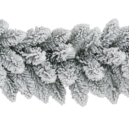 9ft x 10" Flocked Royal Majestic Spruce Garland, 180 Branch Tips