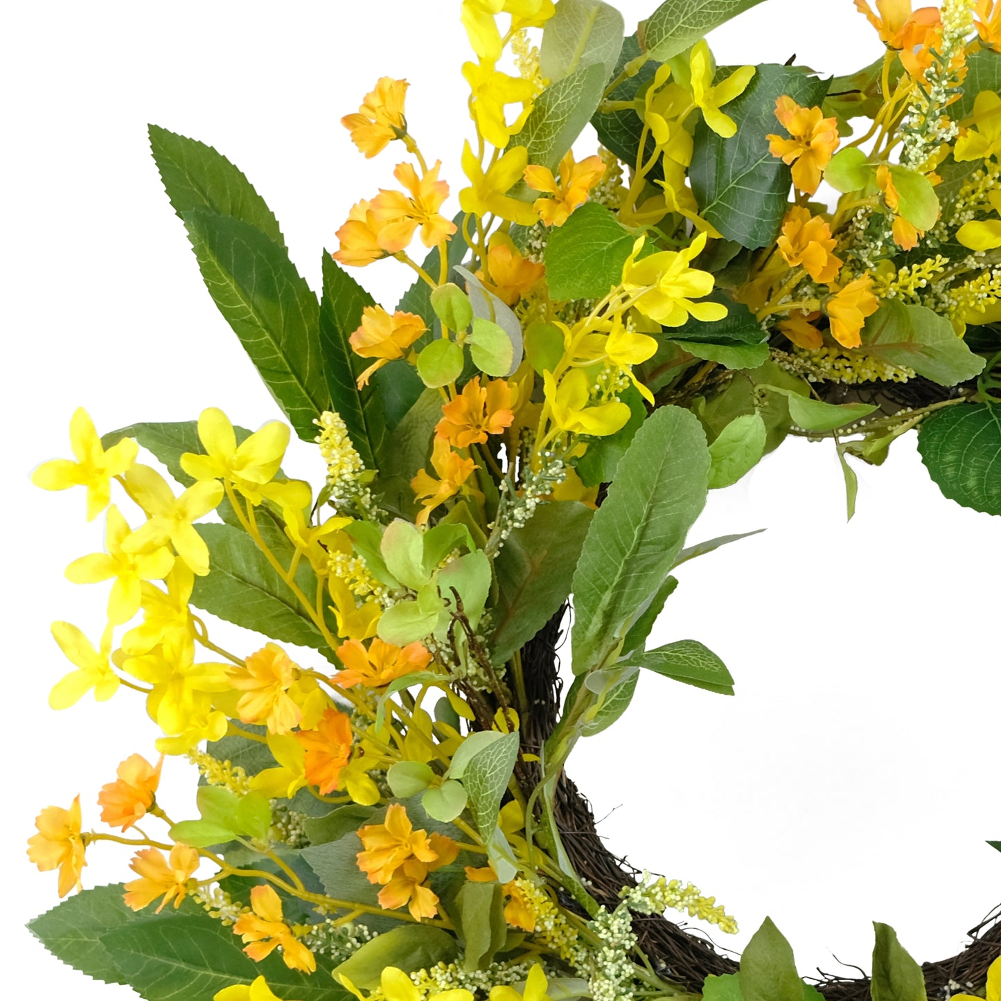 24" Artificial Winter Jasmine Floral Spring Wreath