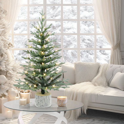 3 ft. Pre-Lit Potted Artificial Tree