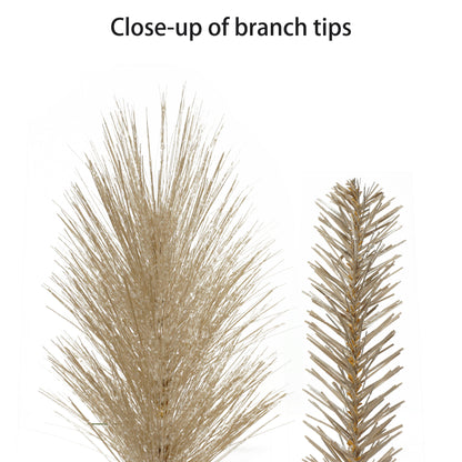 24" B/O Spruce Wreath, Glitter Accents, 110 Branch Tips, 35 Warm White LED Light, On/Off Timer