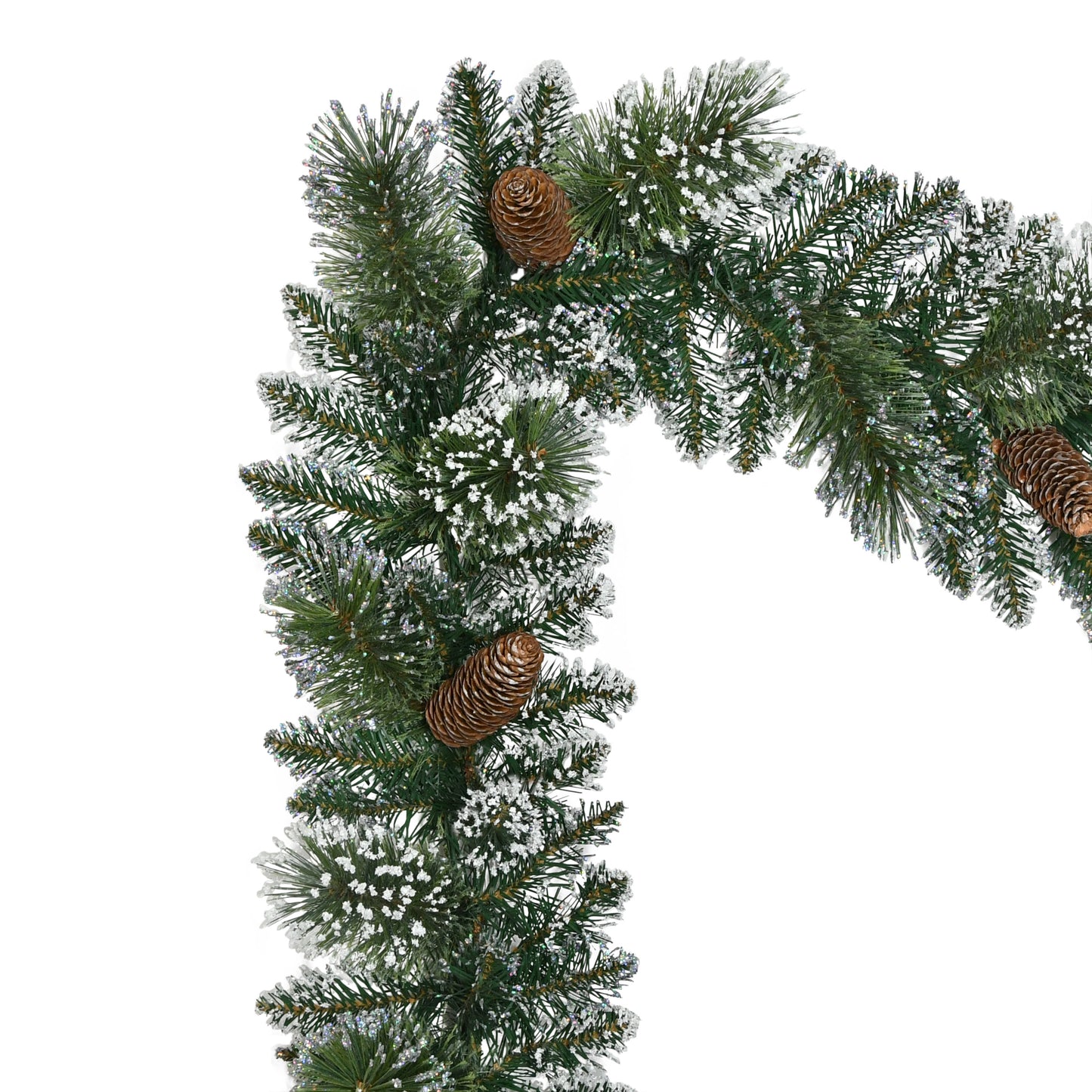 9 ft. x 10 in. Snowy Artificial Garland
