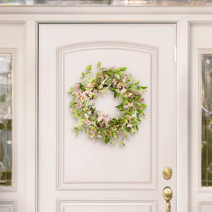 26" Artificial Dogwood Floral Spring Wreath