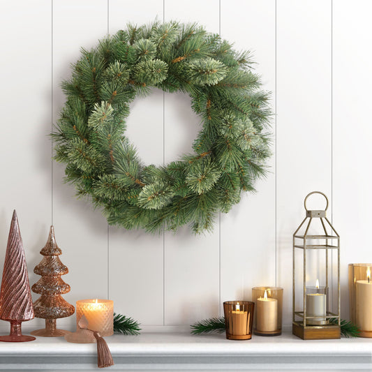 24" Teton Pine Wreath, 105 Branch Tips
