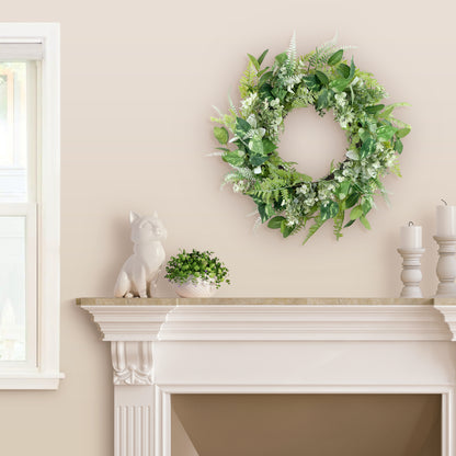 26" Artificial Eucalyptus Floral Spring Wreath