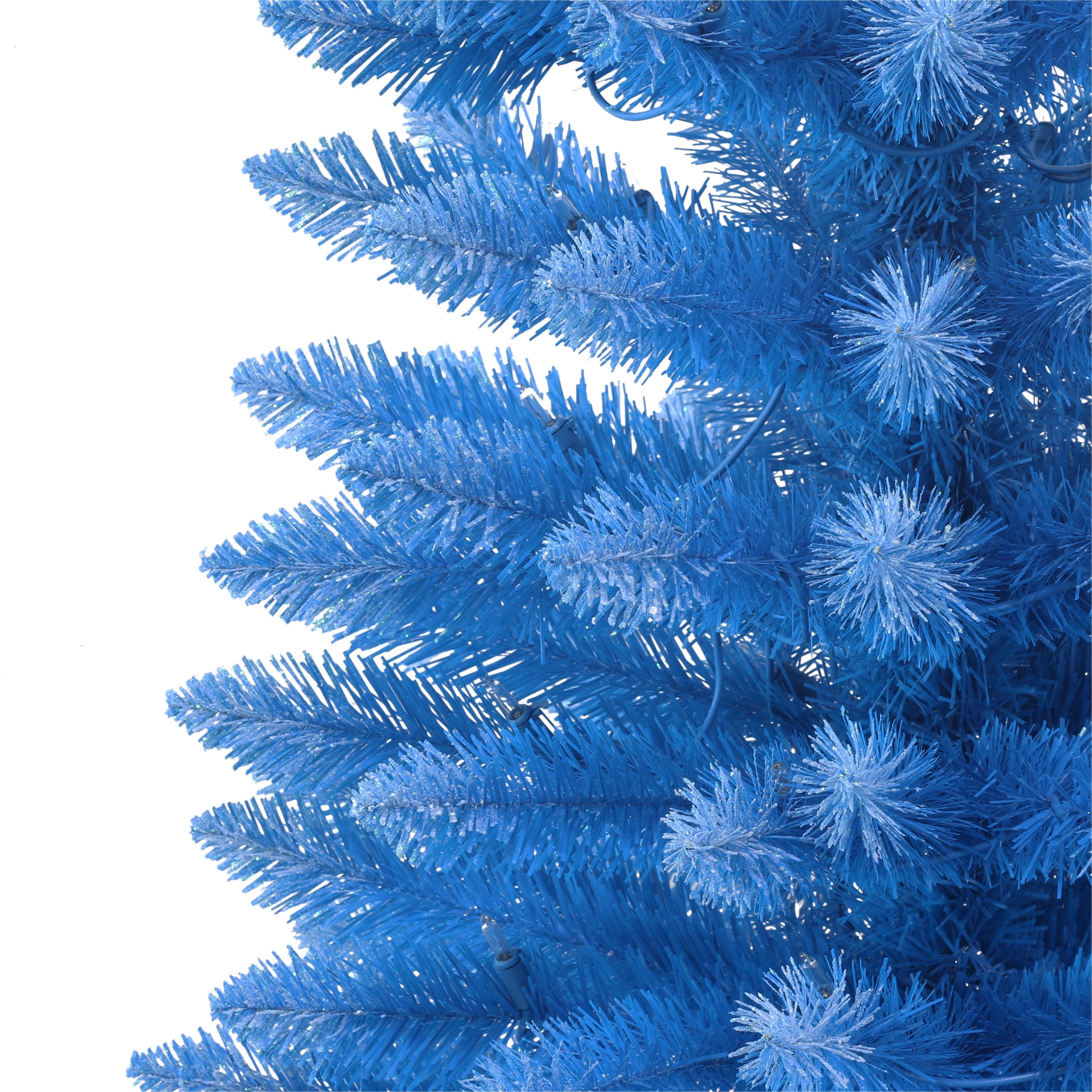4' Pre-Lit Fashion Blue Artificial Christmas Tree - Thumbnail 5