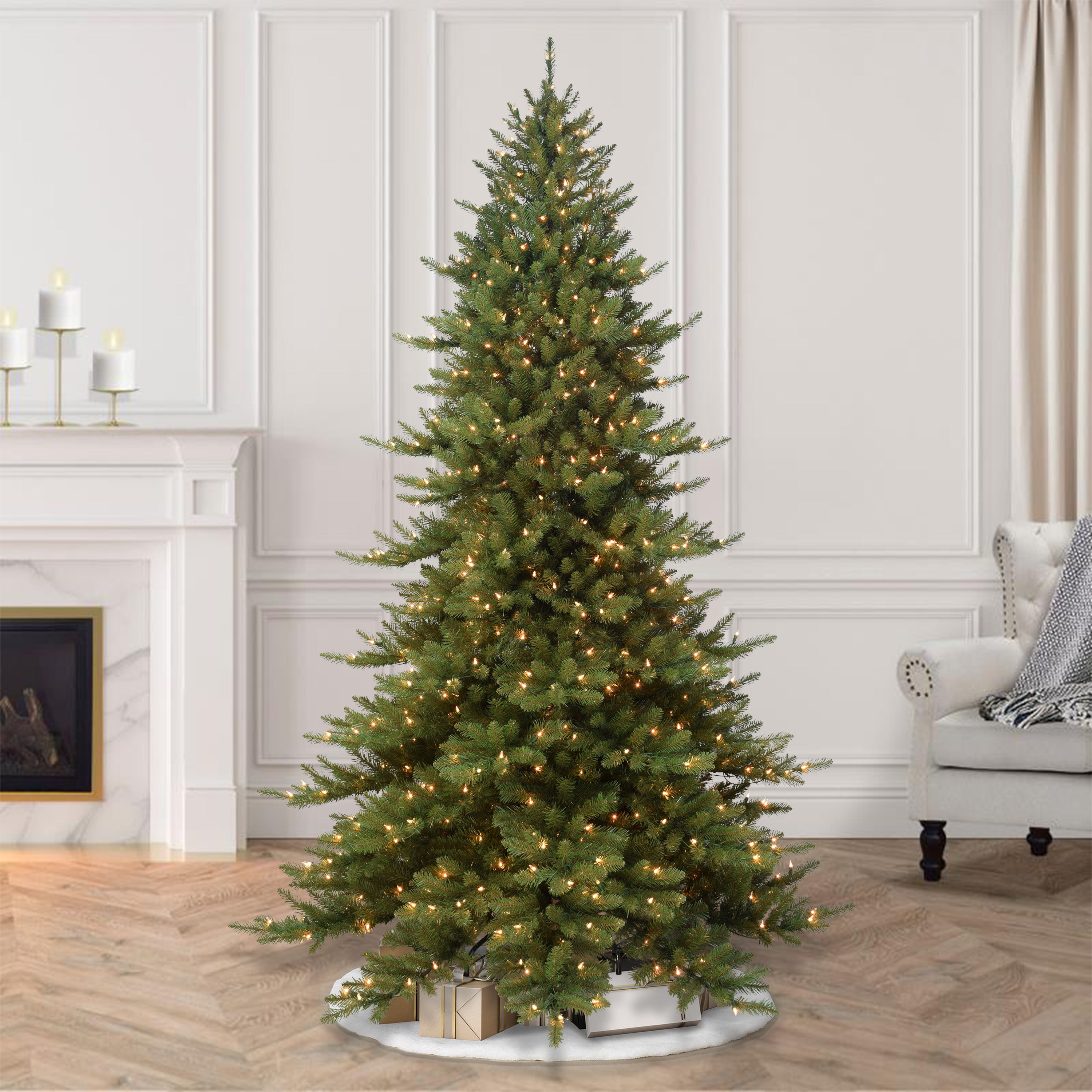 9 ft Pre-lit Royal Majestic Fraser Fir Artificial Christmas Tree